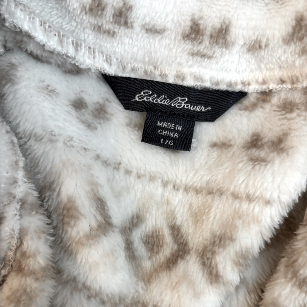 🌿🦋 Eddie Bauer Fuzzy Fleece Women’s Pullover Jacket • NWOT - Picture 4 of 6